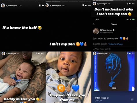 PJ Washington Rants Over IG Model Baby Mama Brittany Renner Not Letting Him See His Son (PICS)