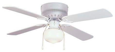 White Hugger Ceiling Fan With Light And Remote | Shelly Lighting