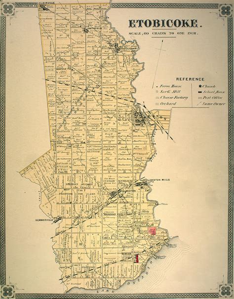 Etobicoke Map 1878 Photograph by Georgia Fowler