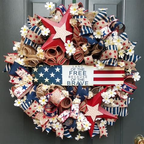 Veterans Day Wreath Patriotic Wreath Memorial Day Wreath | Etsy ...