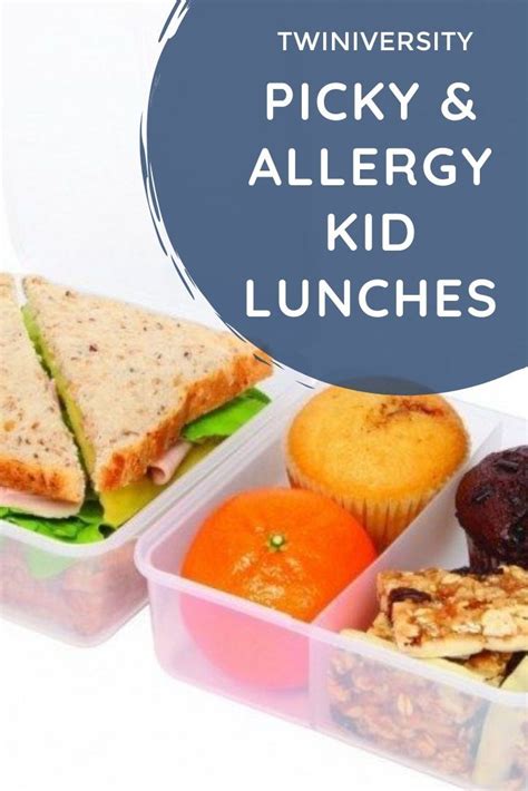 Lunch Ideas for Picky Kids and Dairy Allergies | Picky kids, Kids ...