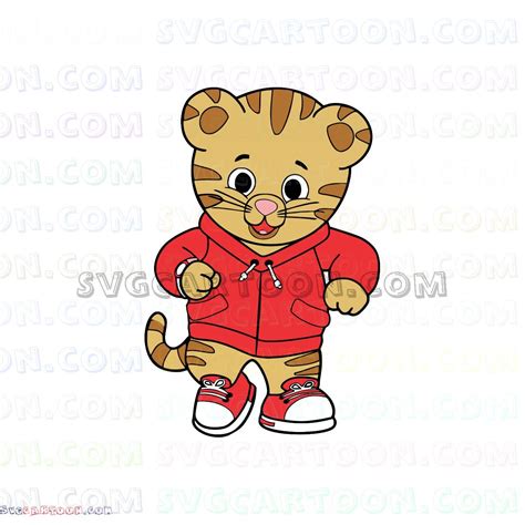 Daniel Tigers Neighborhood Walking svg dxf eps pdf png | Daniel tiger's ...