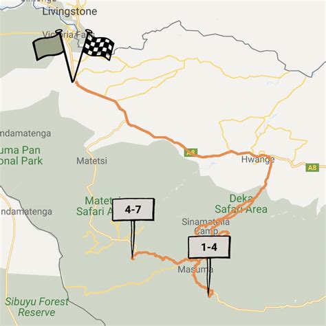 Reference map of Hwange National Park | Zimbabwe | Expert Africa