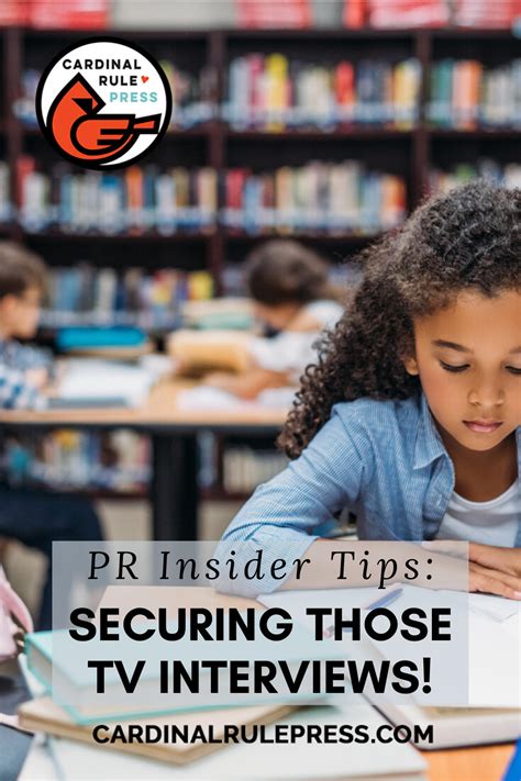 PR Insider Tips: Securing Those TV Interviews! – Cardinal Rule Press