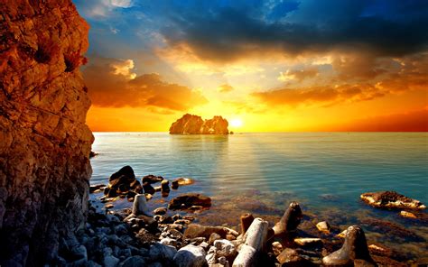 Superb Bright Sunset HD desktop wallpaper : Widescreen : High ...