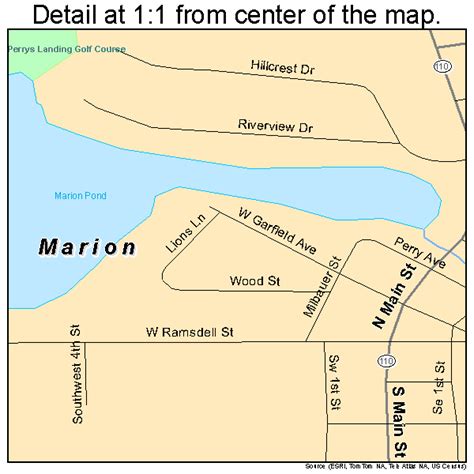 Marion Wisconsin Street Map 5549400