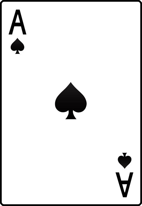 Ace of Spades | Ace of spades tattoo, Ace card, Free clip art