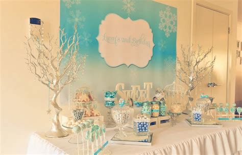 Frozen Winter Wonderland Printable Backdrop | Little Dimple Designs