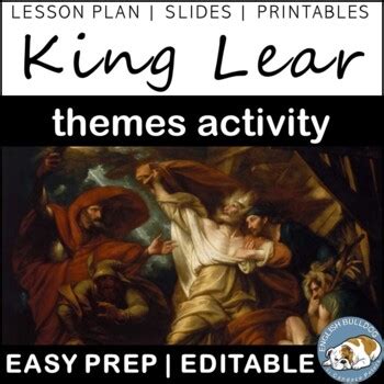 King Lear Themes Textual Analysis Activity by English Bulldog | TpT