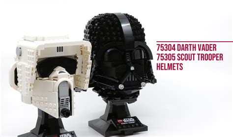 Review: LEGO 75304 Darth Vader and 75305 Scout Trooper Helmets - Jay's ...