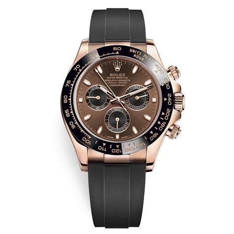 Rolex Cosmograph Daytona 116515LN Chocolate Index Oysterflex Everose Gold Mens Watch - Luxury ...