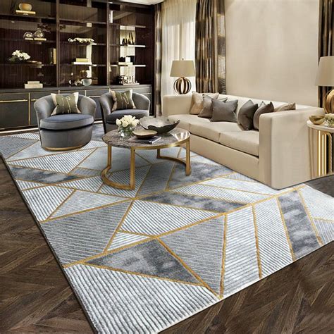 Geometric Style Design Art Deco Rug for Interior Living Room - Warmly Home