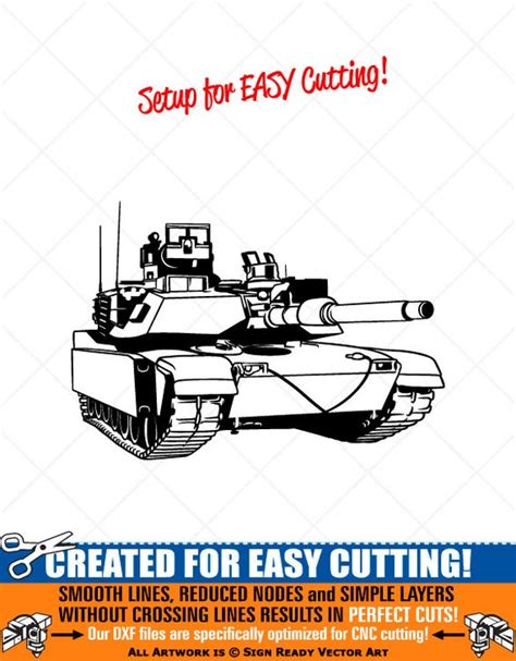 M1 Abrams Tank SVG Clipart-vector Clip Art Graphics Image - Etsy