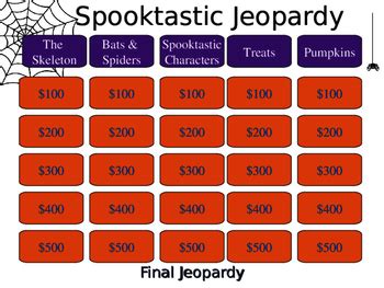 Halloween Jeopardy by Life is Your Lab | TPT