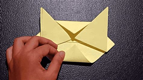 How to Make an Origami Cat Face: Origami Cat Face Instructions