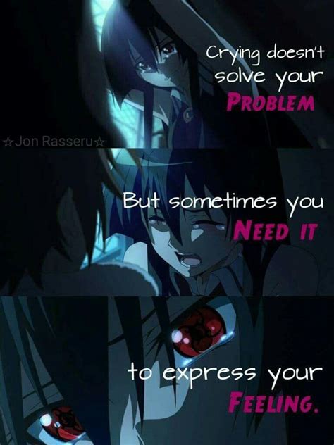 Sad Anime Quotes About Loneliness 4 it s sad when your friends leaves you alone but it s fun ...