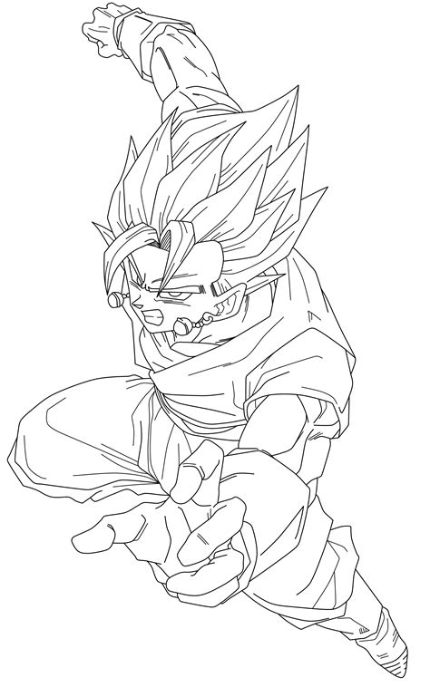 Vegito Coloring Pages Coloring Pages