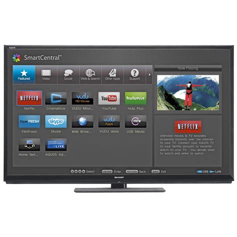 Sharp Aquos LC-60LE745 60" 1080p 120Hz 3D LED Smart TV (Refurbished ...