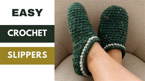 House Slippers Crochet Tutorial - How to Make an Easy Crochet Slippers ...