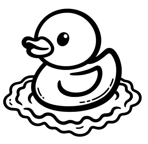 Little Rubber Duck coloring page - Download, Print or Color Online for Free