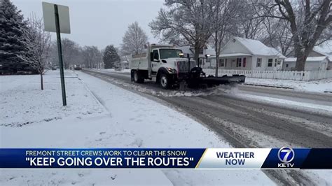 Fremont plow drivers take on 'tricky' snow storm during Monday's winter ...