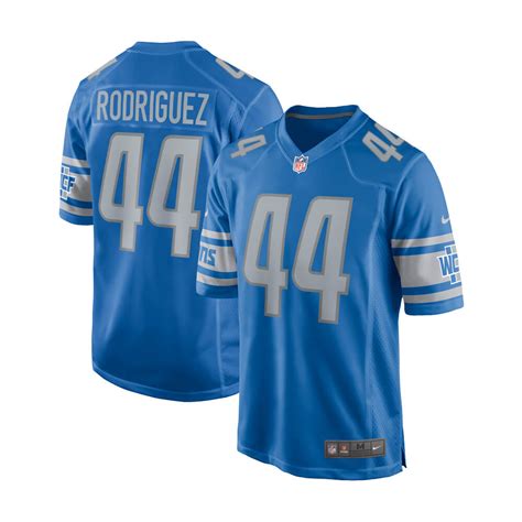 Detroit Lions Rodriguez #44 Home Game Jersey - Vintage Detroit Collection