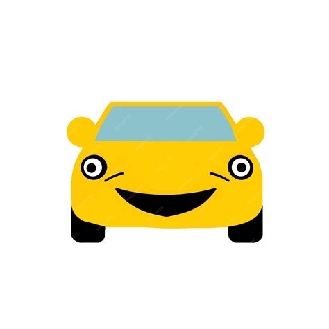 Premium Vector | Vector illustration of car emoji