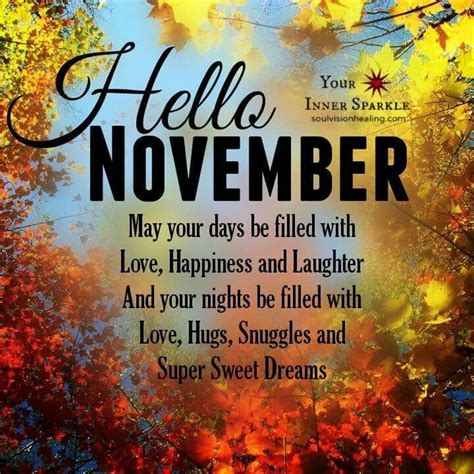 Hello November | Sweet november quotes, Hello november, November quotes