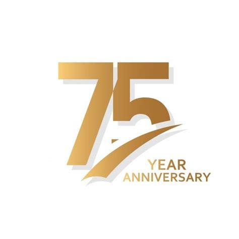 75 Anniversary Vector Hd Images, 75 Year Anniversary Vector Template Design Illustration, 75 ...