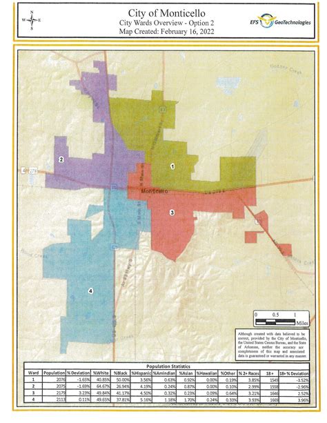 Monticello’s City Wards Map | City of Monticello, AR