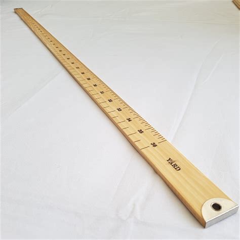 1 Meter Ruler 100cm 1M 40" Yard Stick Measure Metal Wooden School Carpenter Rule - Home Supplies ...