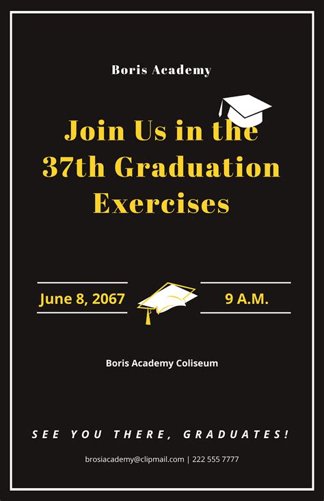 FREE Graduation Poster Templates & Examples - Edit Online & Download ...