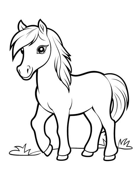 50 Horse Coloring Pages: Printable Cute Sheets