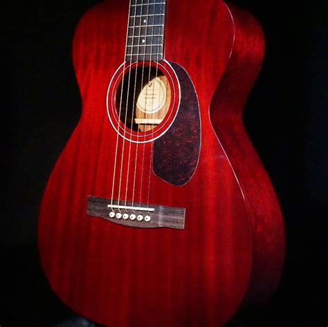 Guild M-120 Cherry Red Acoustic Guitar W/Case Westerly Edition ...