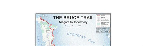 Map of the Bruce Trail