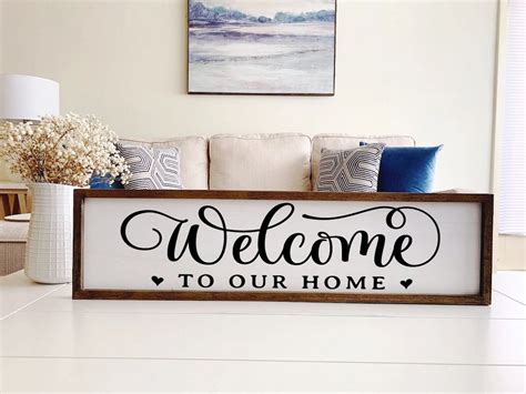 Welcome to Our Home Sign - Etsy