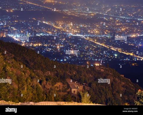 Capital City Islamabad at night Stock Photo - Alamy