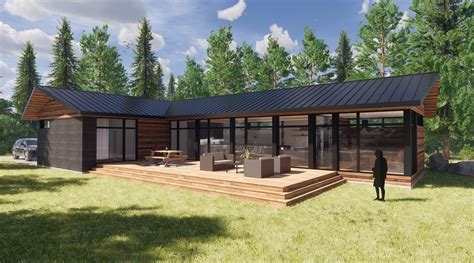 Green Rancher-Style Modern Eco Prefab Kit Home | Eco house design, Beach house design, Eco house