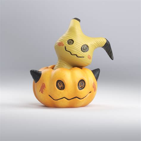 STL file mimikyu pumpkin・3D printer design to download・Cults