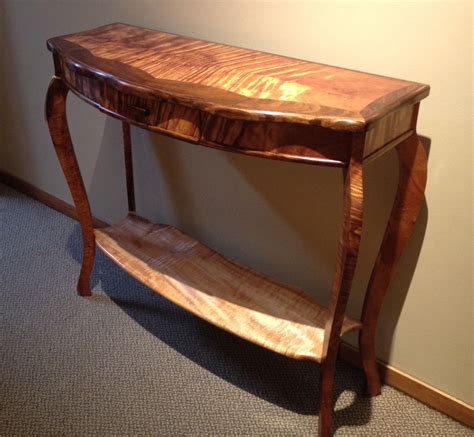 Koa Marquetry Console Table. Made in Hawaii by the craftsmen of Martin ...