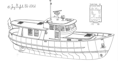 planing hull boats: Wooden Boat Trawler Plans