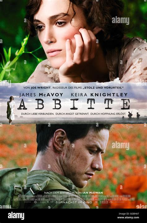 Abbitte / Filmplakat Regie: Joe Wright aka. Atonement Stock Photo - Alamy