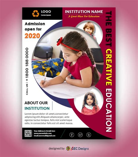 Admission open school advertisement Flyer Template | GEC Designs