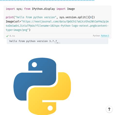 Python - Nextjournal