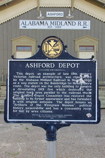 Ashford Depot Historical Marker (Ashford, Alabama) - a photo on Flickriver