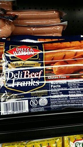 Dietz & Watson Deli Beef Franks 14 Oz (4 Pack)