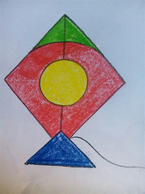 Kite...pastel color on paper | Kids drawing projects, Art drawings for kids, Girly wall art