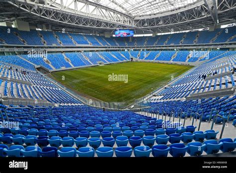 St Petersburg, Russia. 27th Feb, 2017. Zenit Arena Stadium. The FIFA Stock Photo, Royalty Free ...