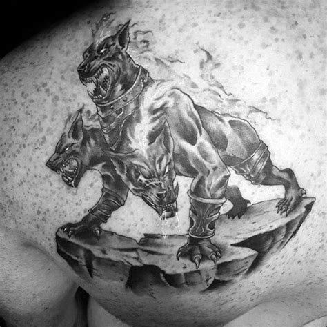 50 Cerberus Tattoo Designs For Men - Three Head Dog Ideas | Cerberus tattoo, Mythology tattoos ...