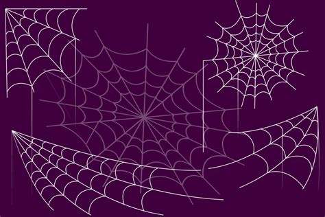 halloween celebration with spider web set 11021057 Vector Art at Vecteezy